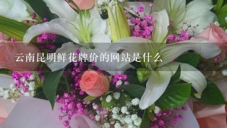 云南昆明鲜花牌价的网站是什么