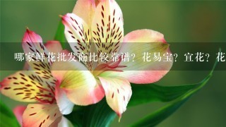 哪家鲜花批发商比较靠谱？花易宝？宜花？花伍？