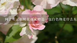 网上买云南鲜花商家赠送一包白色物是什么东西干什么