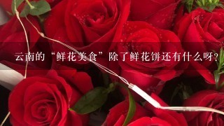 云南的“鲜花美食”除了鲜花饼还有什么呀？