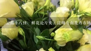 云南十八怪，鲜花论斤卖，昆明斗南花卉市场卖鲜花犹