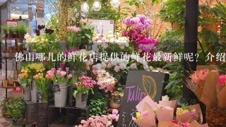 佛山哪儿的鲜花店提供的鲜花最新鲜呢？介绍下啊