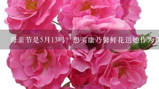 母亲节是5月13吗？想买康乃馨鲜花送她作为母亲节礼物，快递一束给她，我妈在北京，价格要实惠的，能团购吗