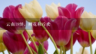 云南18怪，鲜花称斤卖