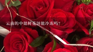 云南的中懿鲜花饼能冷冻吗？