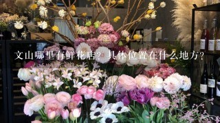 文山哪里有鲜花店？具体位置在什么地方？