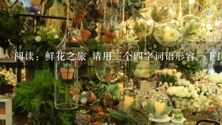 阅读：鲜花之旅 请用3个4字词语形容1下昆明的鲜