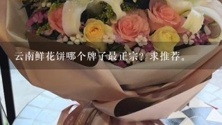 云南鲜花饼哪个牌子最正宗？求推荐。