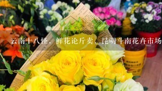 云南十8怪，鲜花论斤卖，昆明斗南花卉市场卖鲜花犹