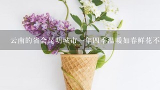 云南的省会昆明城市1年4季温暖如春鲜花不断人们常用诗句来形容美丽的城市这