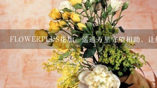 FLOWERPLUS花加：遥遥万里守望相助，让鲜花盛开在更