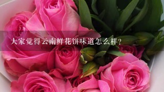 大家觉得云南鲜花饼味道怎么样？