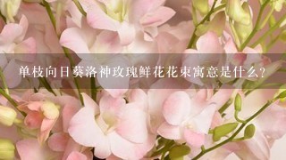 单枝向日葵洛神玫瑰鲜花花束寓意是什么？