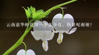 云南嘉华鲜花饼1个多少克，热量呢谢谢？