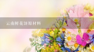 云南鲜花饼原材料