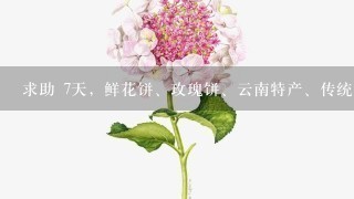 求助 7天，鲜花饼、玫瑰饼、云南特产、传统糕点数据魔方关键词，万分感谢！！