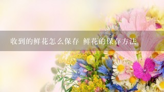 收到的鲜花怎么保存 鲜花的保存方法