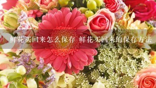 鲜花买回来怎么保存 鲜花买回来的保存方法