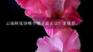 云南鲜花饼哪个牌子最正宗？求推荐。