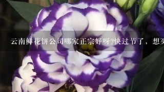 云南鲜花饼公司哪家正宗好呀?快过节了，想买点给朋友