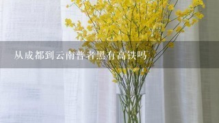 从成都到云南普者黑有高铁吗