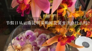 节假日从云南昆明采购鲜花需要注意什么吗？