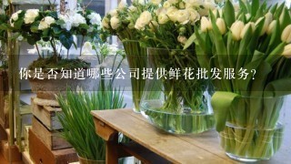 你是否知道哪些公司提供鲜花批发服务？