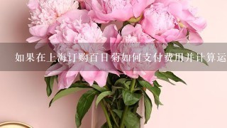 如果在上海订购百日菊如何支付费用并计算运费