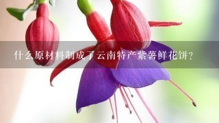 什么原材料制成了云南特产紫薯鲜花饼