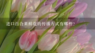 进口百合果鲜花的传播方式有哪些?